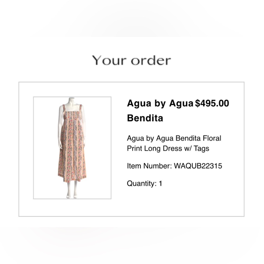 Agua by agua bendita dress - new with tags